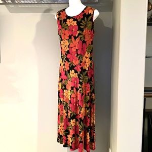 Mixik. Floral print maxi dress 1X